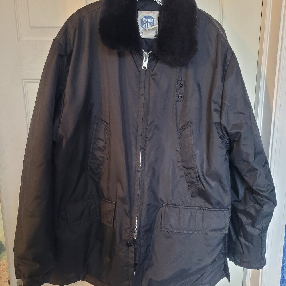 Quartermaster Security Stop Guard / Officer /  Law Enforcement Winter Jacket Lg